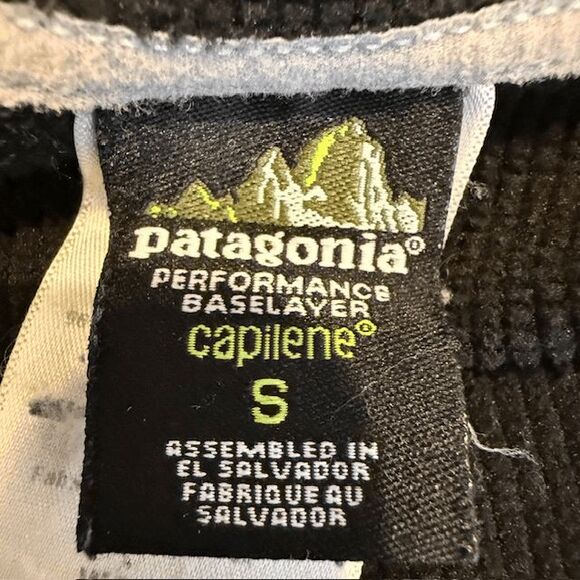Patagonia Women's Capilene Midweight Zip-Neck Pullover Polartec Black Size Small - Picture 6 of 13